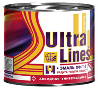 Эмаль ПФ-115 ULTRA LINES бирюзовая 0,8кг (14шт)